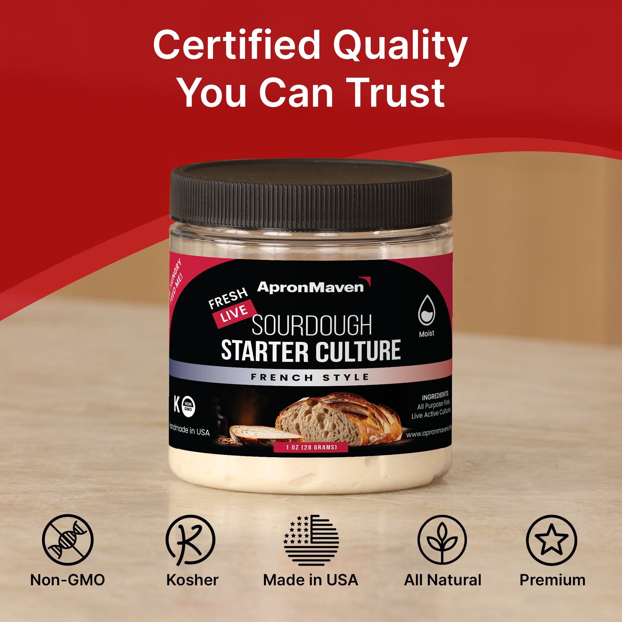 Live French Style Sourdough Starter