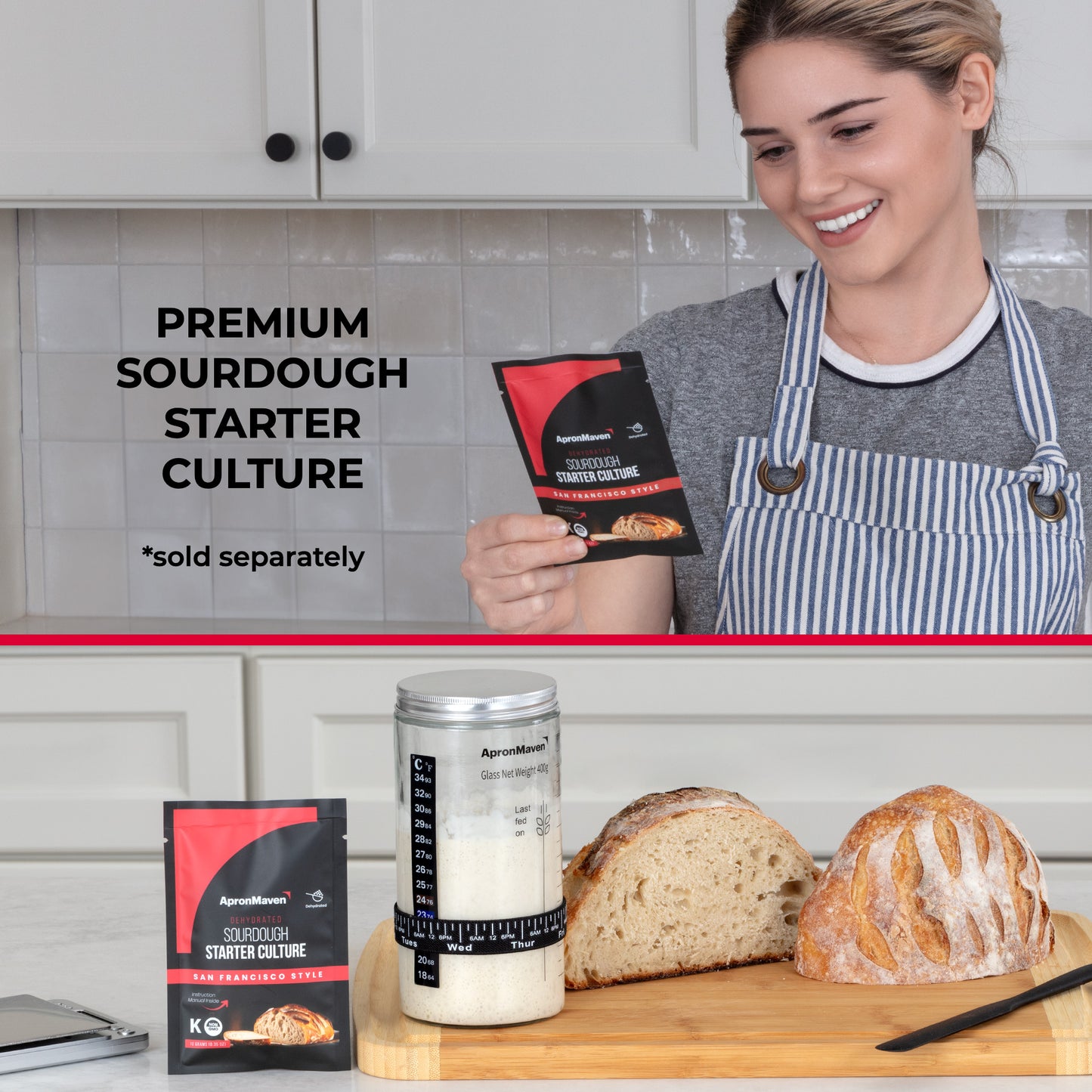 Deluxe Sourdough Starter Kit with Scale